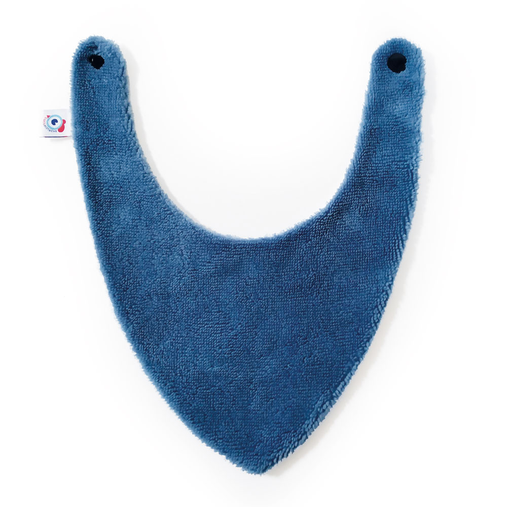 Lot De 2 Bavoirs Bébé En Coton Imprimé Petit Bateau - Taille 22 X 17 Cm, Boutons-pression Dos, Doublure éponge - Lavables Et Confortables
